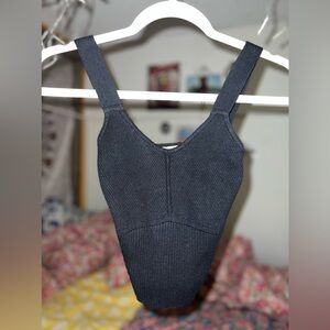 Abercrombie Plain Black Crop Top🖤